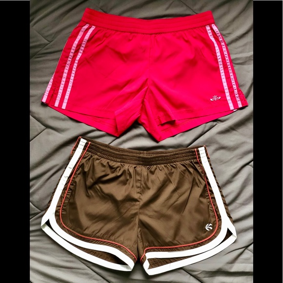 Old Navy Pants - Old Navy running shorts 2pairs pink brown size XS
